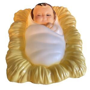 Empire Christmas Child Nativity Baby Jesus Manger Blow Mold Works!